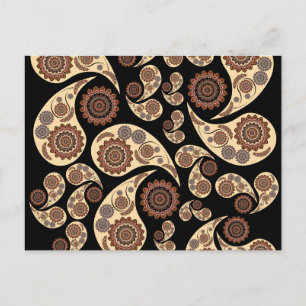 Paisley Mönster Vykort