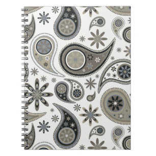 Paisley Notebook Anteckningsbok Med Spiral