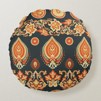 Paisley Oriental Ethnic Fabric Rund Kudde