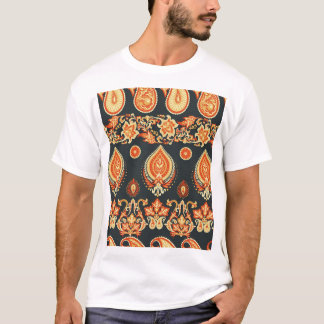 Paisley Oriental Ethnic Fabric T Shirt