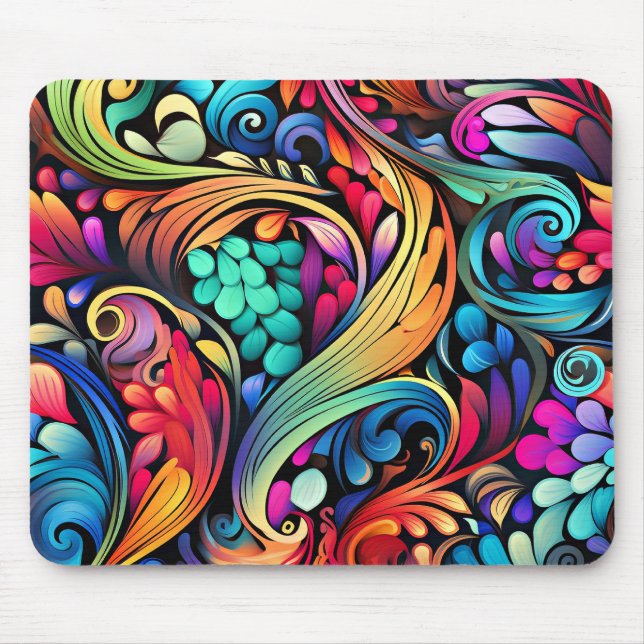 Paisley ornamental mönster musmatta (Framsidan)