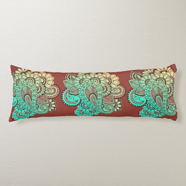 Paisley Ornaments I + din backgr. & idéer Kroppskudde (Framsidan)
