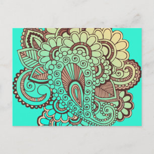 Paisley Ornaments I + din backgr. & idéer Vykort
