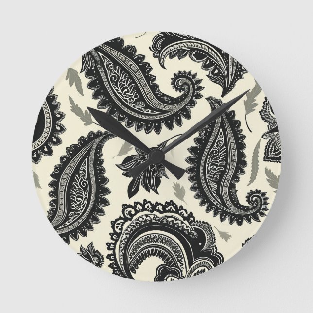 Paisley Palats Rund Klocka (Framsida)