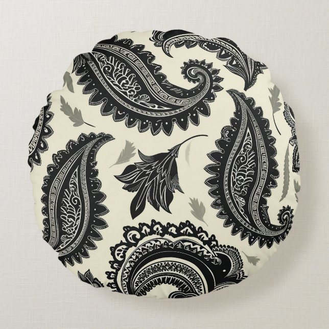 Paisley Palats Rund Kudde (Framsidan)