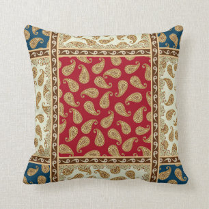 Paisley Party Two Stilar Front eller Back Kudde