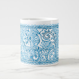 Paisley Passion - Blue (Henna) Jumbo Mugg