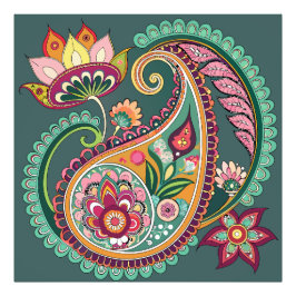 Paisley Patterning Fototryck