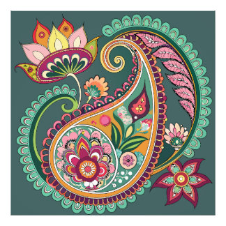 Paisley Patterning Fototryck