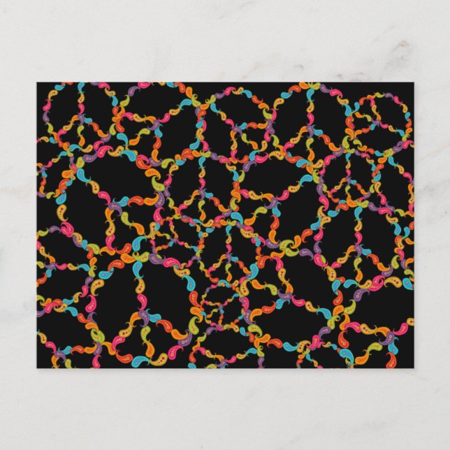 Paisley Peace Vykort (Framsida)