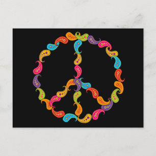 Paisley Peace Vykort