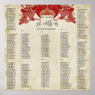 Paisley Peacock- Använda 35 x 35 storlek (200 gäst Poster