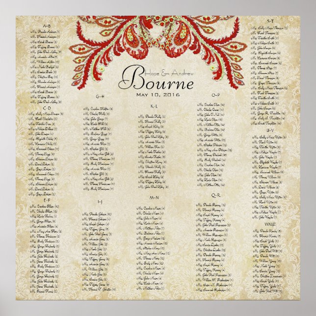 Paisley Peacock- Använda 35 x 35 storlek (200 gäst Poster (Framsidan)