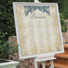 Paisley Peacock Färg Reception Sittschema Poster