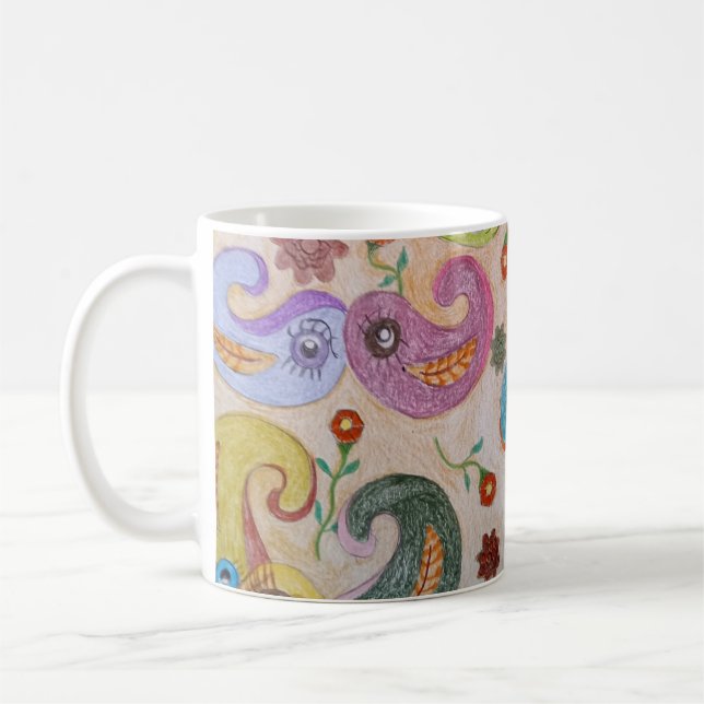 Paisley People Mug Kaffemugg (Vänster)