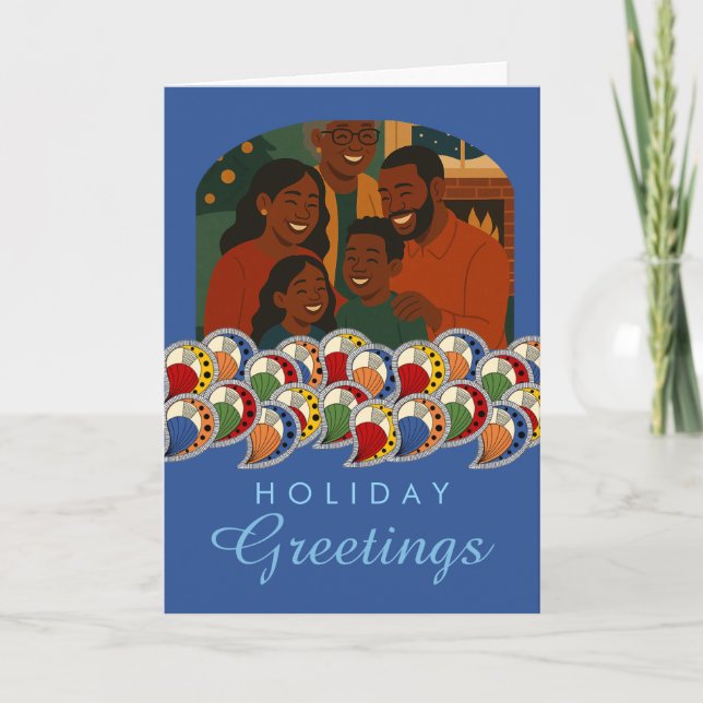 Paisley Petal Rhythm - Add Your Photo Kort (Framsida)