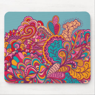 Paisley Print Mouse Pad Musmatta