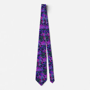 Paisley Psykedeliska Neonfärger Slips