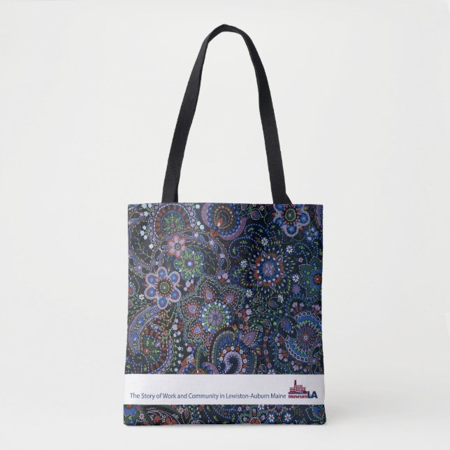 Paisley räcker målad museumLAtoto Tygkasse (Framsida)