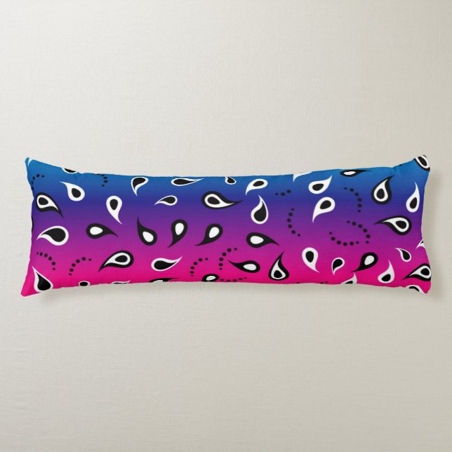 Paisley Rainbow Kroppskudde (Framsidan)