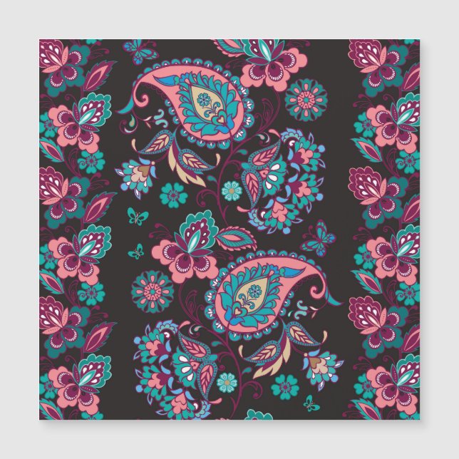 Paisley Rand: Black Decorative Seamless (Framsida)
