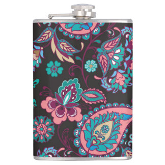 Paisley Rand: Black Decorative Seamless Fickplunta