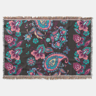 Paisley Rand: Black Decorative Seamless Filt