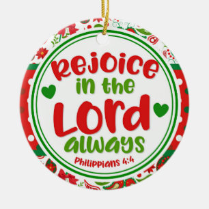 Paisley Rejoice i Lord Always-julen Julgransprydnad Keramik