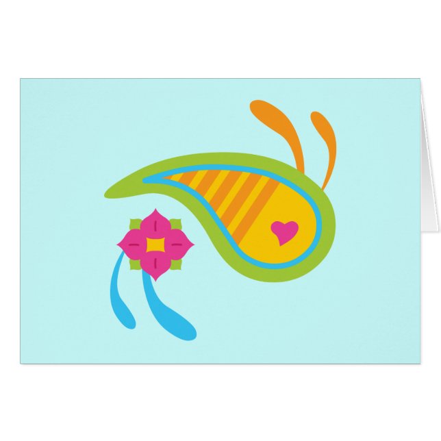 Paisley Roligt OBS Kort (Framsidan Horizontal)