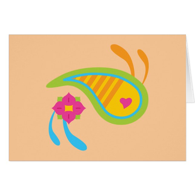 Paisley Roligt OBS Kort (Framsidan Horizontal)