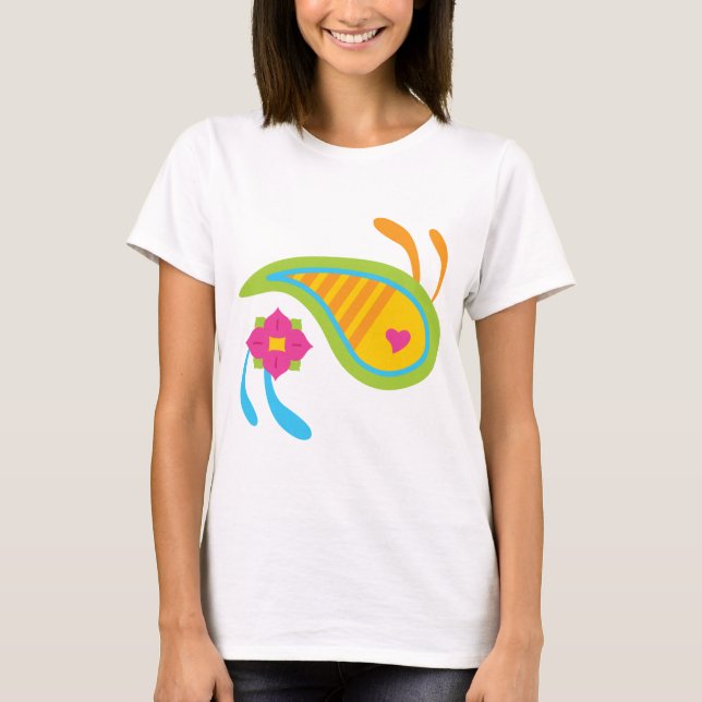 Paisley Roligt Tee (Framsida)