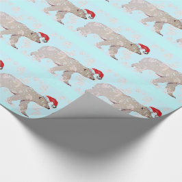 Paisley Santa polarbjörnar Presentpapper