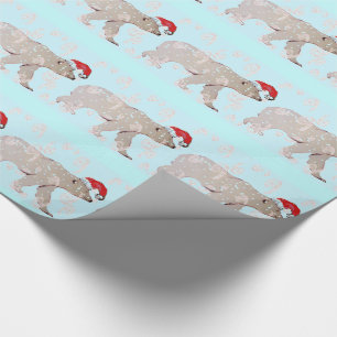 Paisley Santa polarbjörnar Presentpapper