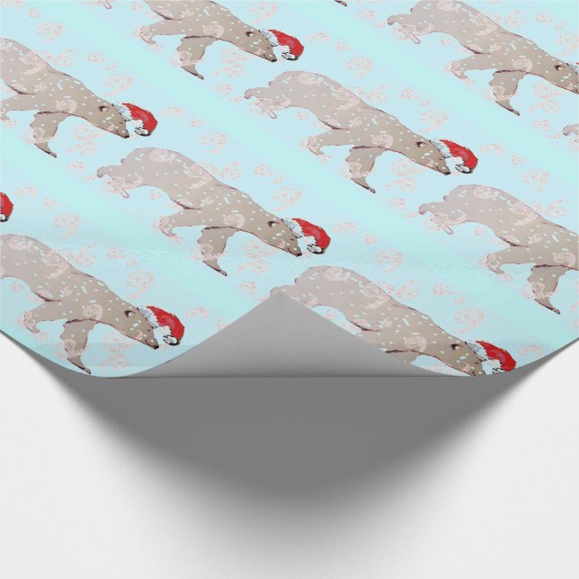 Paisley Santa polarbjörnar Presentpapper (Hörn)