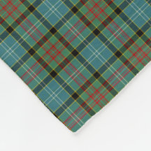 Paisley Scotland District Tartan Fleece Blanket