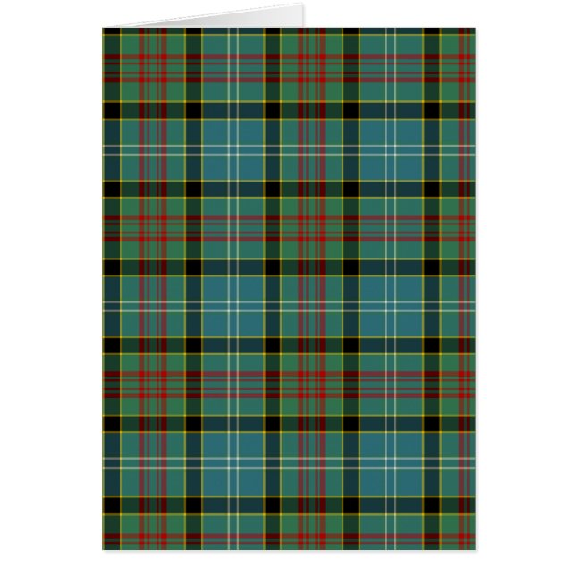 Paisley Scotland District Tartan OBS Kort (Framsidan)