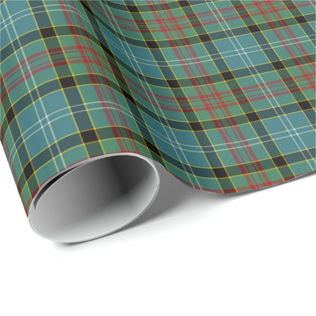 Paisley Scotland District Tartan Presentpapper (Rullad Hörn)