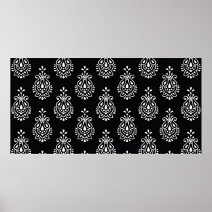paisley seamless mönster poster
