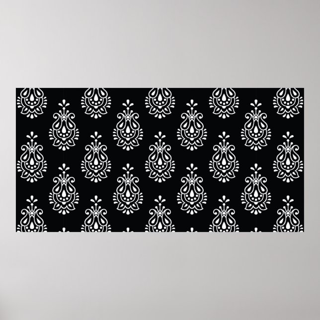 paisley seamless mönster poster (Framsidan)