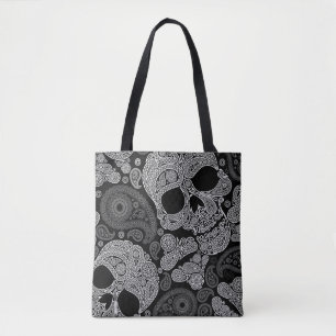 Paisley skallesvart tygkasse