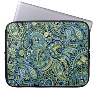 Paisley Skoggrön Laptop Fodral