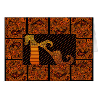 Paisley skor vanvett VI av Debbie Jensen Hälsningskort