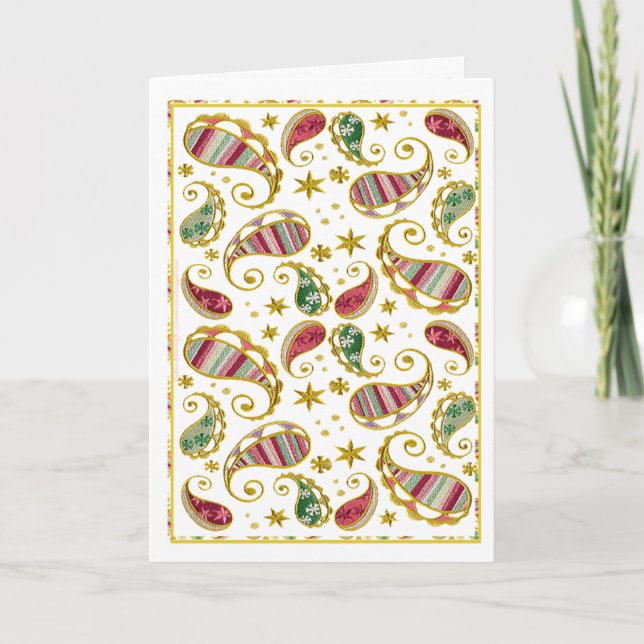 Paisley Solstice Helgkort (Framsida)