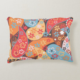 Paisley Sömlös mönster, färglös vintage dr. Prydnadskudde