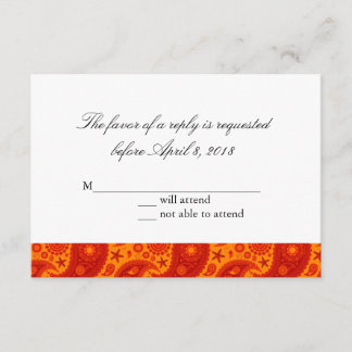 Paisley Starfish - Varm sommarsvarskort OSA Kort