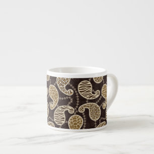 Paisley stilbakgrund espressomugg