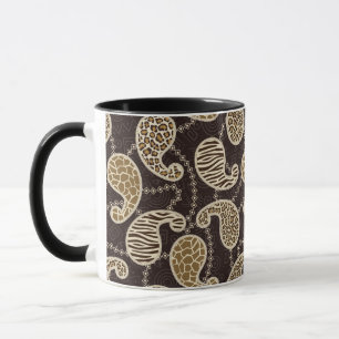 Paisley stilbakgrund mugg