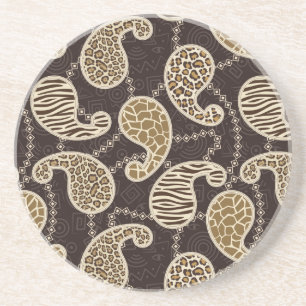 Paisley stilbakgrund underlägg sandsten