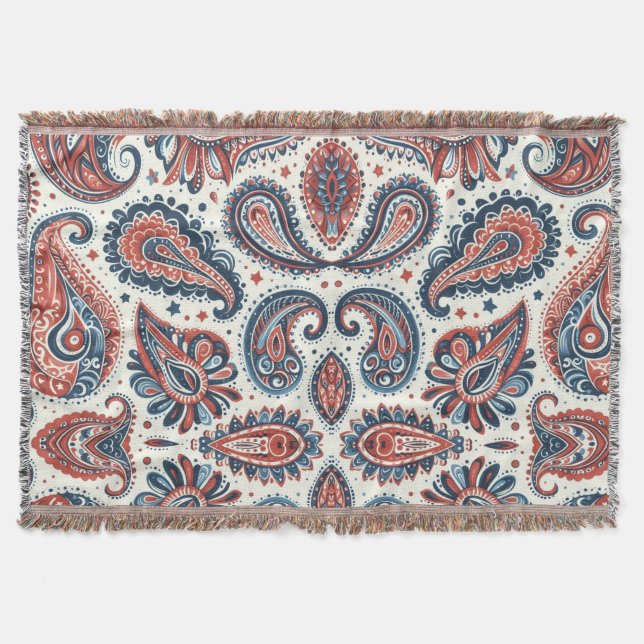 Paisley stolthet filt (Framsidan)