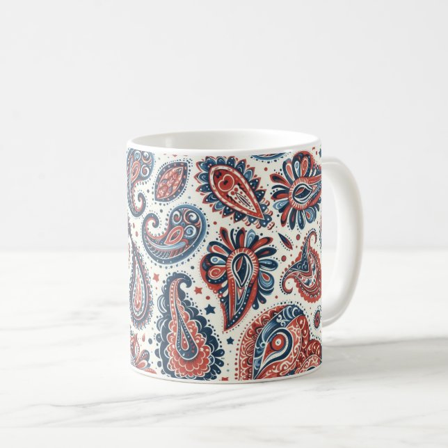 Paisley stolthet kaffemugg (Framsida höger)